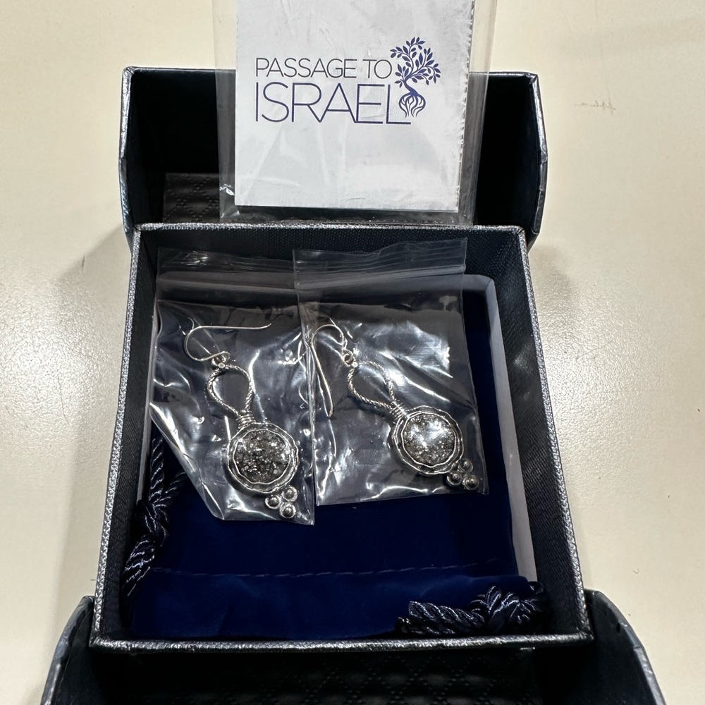 Passage to Israel Silver Earrings